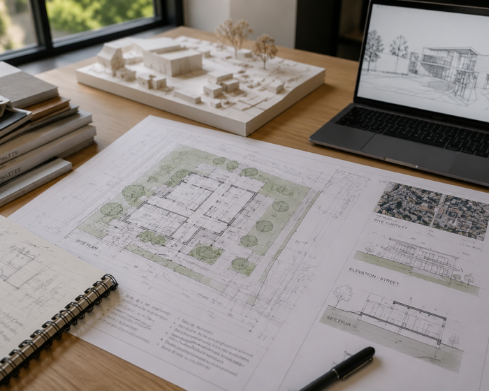Drawings that explain the proposal in its site context 