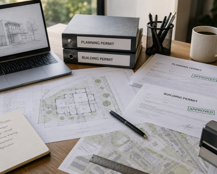 Planning permit and building permit are different processes 
