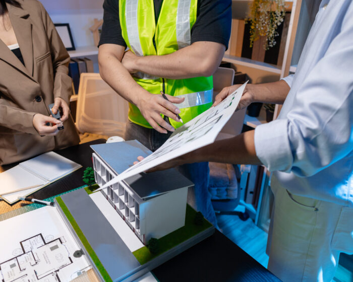 The wider consultant team behind a building project 